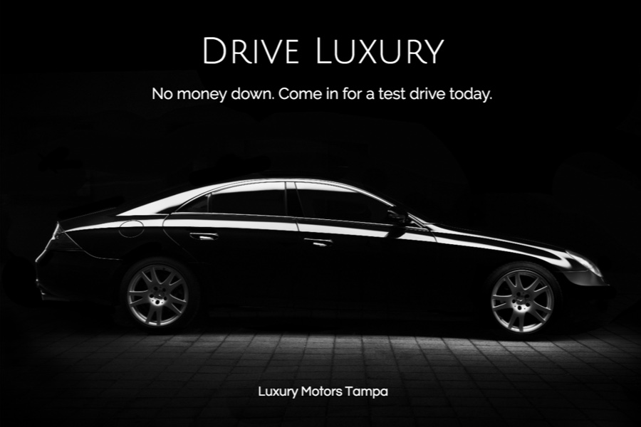 Luxury Car Dealer Postcard Template